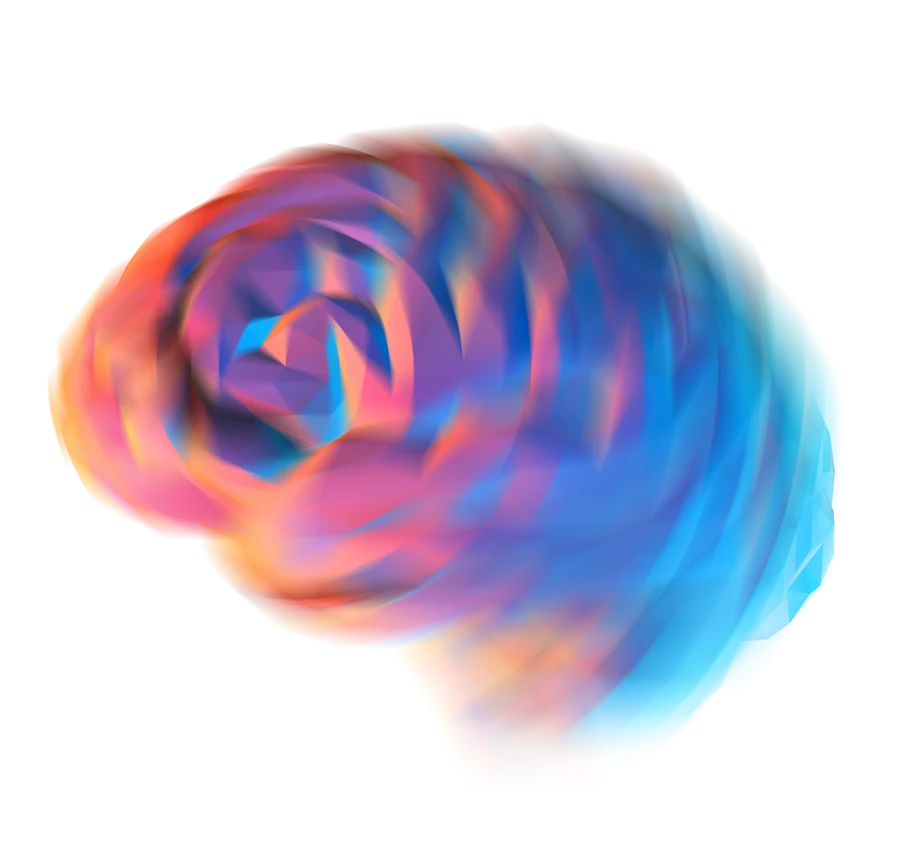 Abstract 3D rendering of a vascular brain